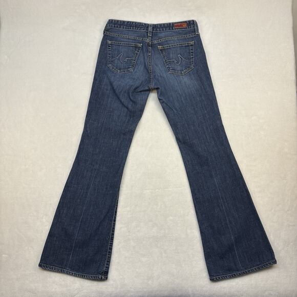 AG Jeans Vintage Y2K The Club Bootcut Flare Dark Wash Low Rise Jeans Size 28 - Picture 2 of 9